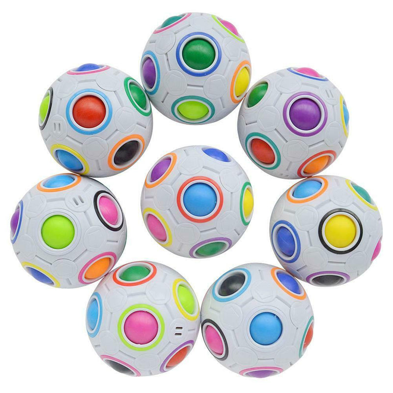 Creative Mini Spheric Magic Rainbow Puzzle Ball Child Educational Learning Toys