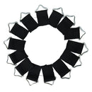 10x Steel Triangle Rings Buckle Trampoline Mat Loop V-Rings for Trampoline Bed
