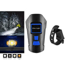 Bicycle Headlight LED Rechargeable Bike Light w/ Horn Ordinary Edition Blue