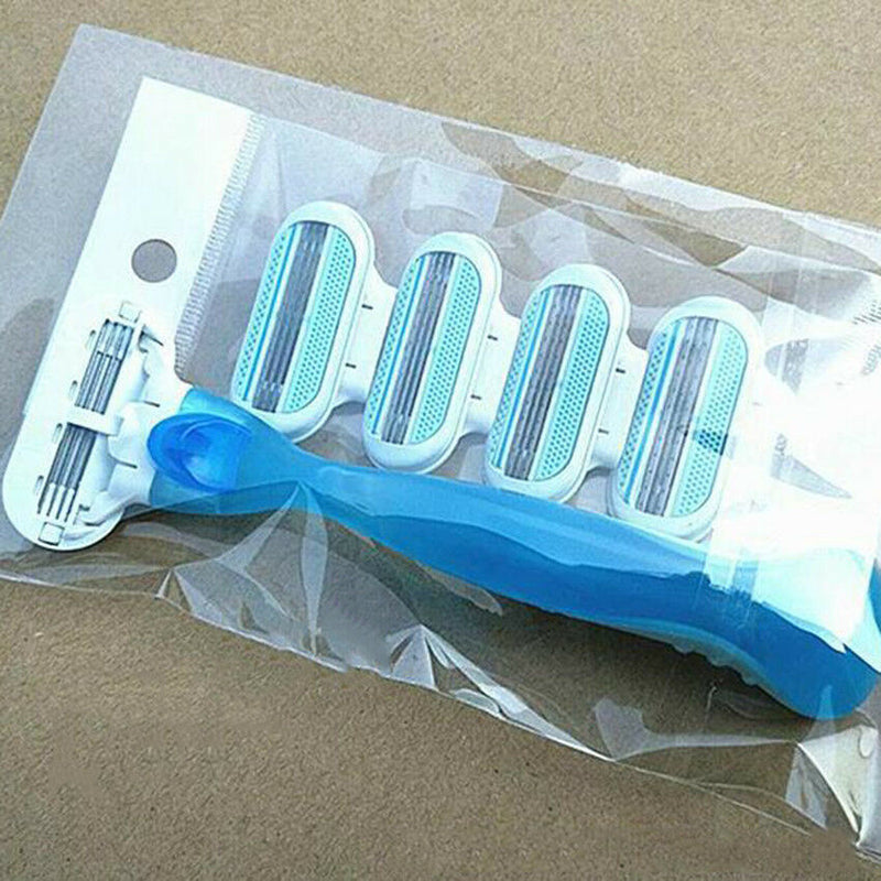 6Pcs Women-Razor-Replaceable-Straight-Razor-Manual-Shaving-Barber-For-Woman