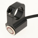25mm Motorcycle Handlebar Headlight Switch Stainless Steel Red Dirt Bike