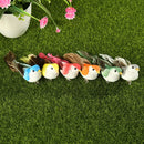 12pcs DIY Simulated Birds with Clip Artificial Colorful Feather Home Decor