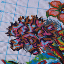 1 Set Stamped Cross Stitch Kits Package With Flower Pattern 47x43cm