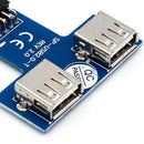 New USB 2.0 9-Pin Header (2x5) to 2 USB Female Port Motherboard Adapter