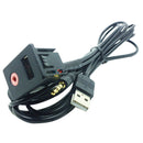 Car Suv Dash Audio Usb 3.5Mm Aux Headphone Male Mounting Adapter Panel Inpu