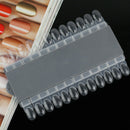 Home DIY Portable Polish 24 Nail Art Design Tips Practice Display Removable Rack