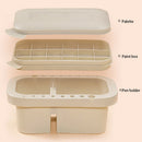 Multifunctional Bucket With Palette Tool Stationery Paint Brush Washer Pot