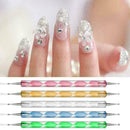 5Pcs Nail Art Dotting Pen Crystal Marbleizing Tool Kit Set Manicure Paintin B5H7