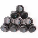 1PC Blue DC 12V 20A LED Dot Light Car Boat Round On/Off s Rocker N3G5