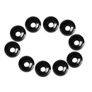 10 Pieces Black Plastic Elastic Shock Cord Rope Toggle Ball End Lock Stopper
