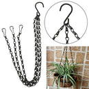 40cm Iron Plant/Flower Pot Basket Holder Hanging Chain Garden Balcony + S-Hook