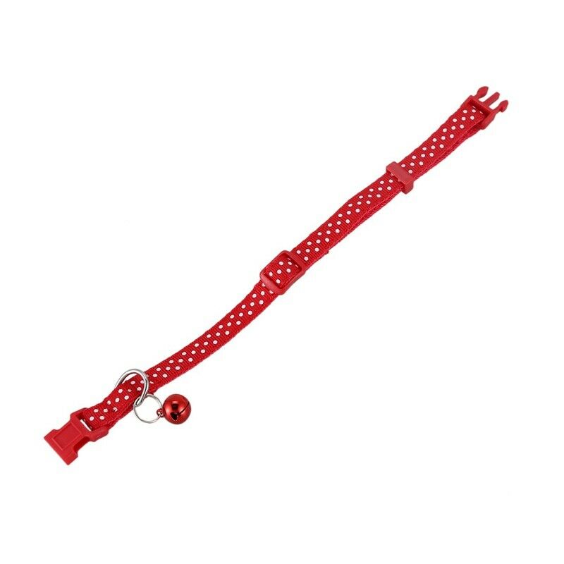 Pet Dog Puppy Cat Collars Fashion Polka Dot Print Adjustable Pet Animals pp