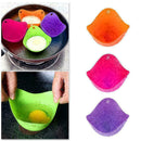 Creative Mini Silicone Egg Steamer Egg Cooker Home Anti-scald Kitchen Tray J0D2
