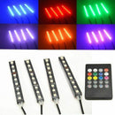 DC12V 48-LED Car Interior Atmosphere Neon Lights Strip Music Control + IR Remote