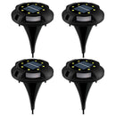 4pcs Waterproof LED Solar Outdoor Ground Lawn Lamp Landscape Night Light