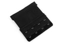 2pcs Elastic 4 Eye Hook Bra Extension Extender, Black And complexion T2M4