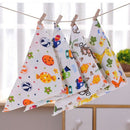 Babies Kids Bibs Catoon Scarf Bandana Dribble Feeding Saliva Handkerchief Towels