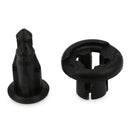 40pcs 10mm Push-type Plastic Bumper Fender Flare Fastener Rivet Clips and o