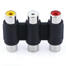 1PC 3 RCA AV audio video female to female jack coupler adapter 3RCA connector