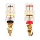 2pcs Amplifier Speaker Terminal Binding Post Banana Plug Socket Converter