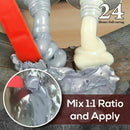 2pcs/Set HOT Industrial Heat Resistance Cold Weld Metal Paste Repair Durabl H9F8