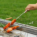 Stainless Steel BBQ Barbecue Skewers Needle Utensil Fork Kebab Kabob Stick liau