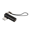 Elbow-Shaped USB Type-C to 3.5mm Headphone Jack Adapter for Call Wire ControJ5T6
