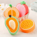 Fruit Dish Washing Cleaning Cloth Sponge Scrubber Scouring Pad Kitchen Gadge Gw