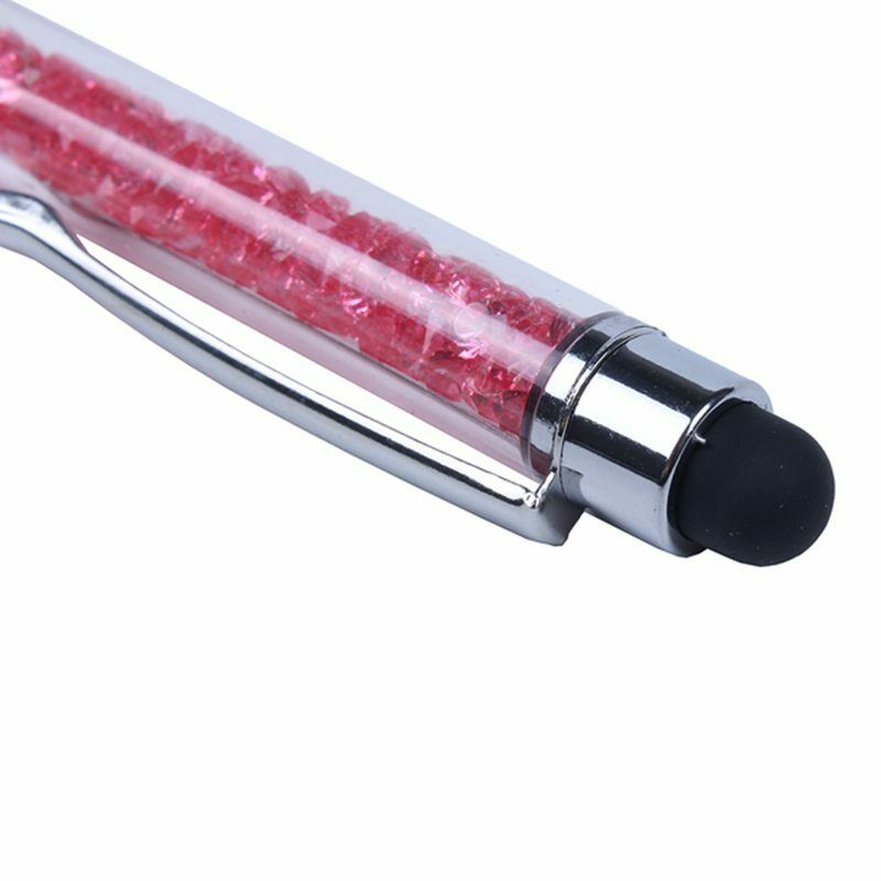 1pcs Crystal 2-in-1 Stylus Pens Capacitive Styli Stylus Touch Ballpoint Pen J8O2