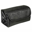 Black Portable Foldable Toiletry Bag Bellows Storage Makeup Travel