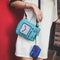 Fashion Women Mini Shoulder Bag Canvas Cartoon Robot Crossbody Bags Purse A