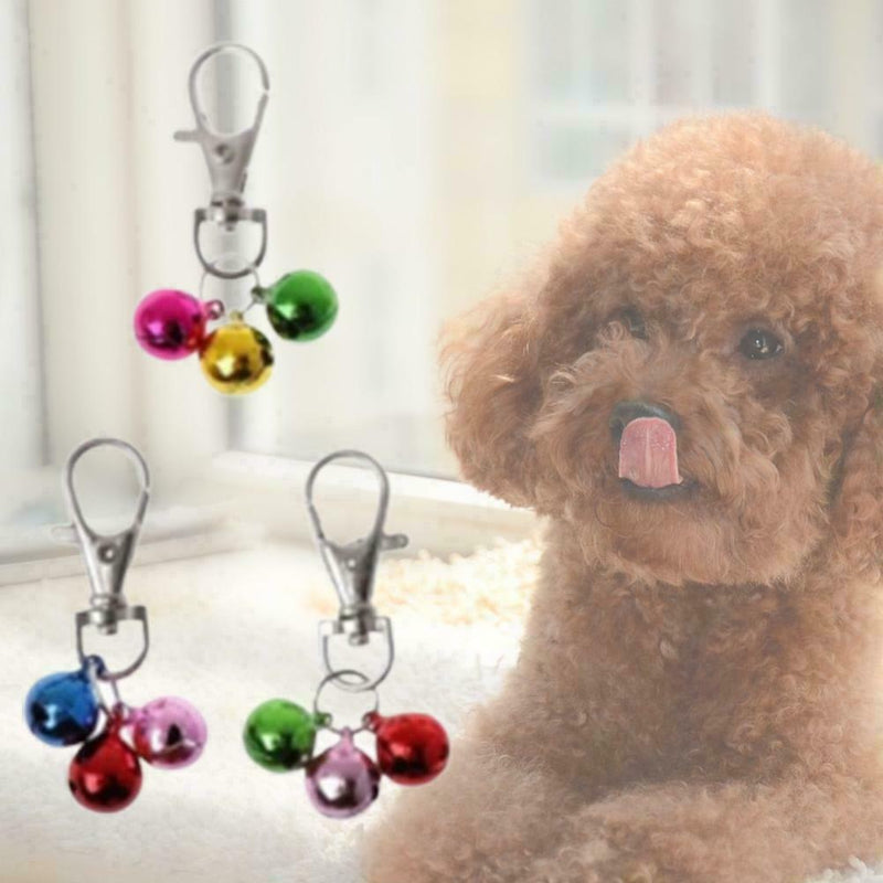 Pet Dog Cat Collar Bell DIY Accessories For Collar kitten 3 Bells Loud H8W3