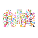 6 Sheets Cartoon Animal Scrapbooking Bubble Puffy Stickers Reward Kids  Z