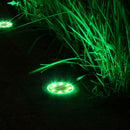 8LED Solar Underground Light Waterproof Color Changing Garden Buried Lamp