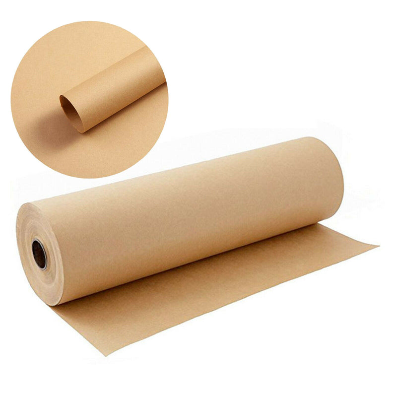 30m Kraft Gifts Wrapping Paper Roll Recycled Material for DIY Drawing Painting