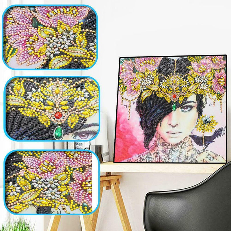 5D DIY Special Shaped Diamond Painting Beauty Cross Stitch Mosaic Craft Kit