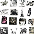 56Pcs Horror Comics Stickers Japanese ITO leap second Laptop Luggage D NT3C