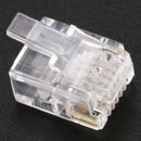 RJ11 6P6C Modular Plug Telephone Adapter Connector Line End 50pcs Y2Q4