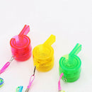 Flashing Whistle Colorful Lanyard LED Light Up Fun In the Dark Party Rave Hot