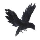 Artificial Garden Flying Crow Statue Decor for Hunting Decoy /Halloween Prop