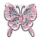 Butterfly Reversible Change color Sequins Sew On Patches DIY Patch Applique  JR