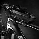 Waterproof Front Top Tube Bag Frame Pannier Mobile phone Cae For Bicycle Black
