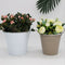 1xNordic Garden Planter Flower Plant Bucket for Weeding Decor- Dark Gray