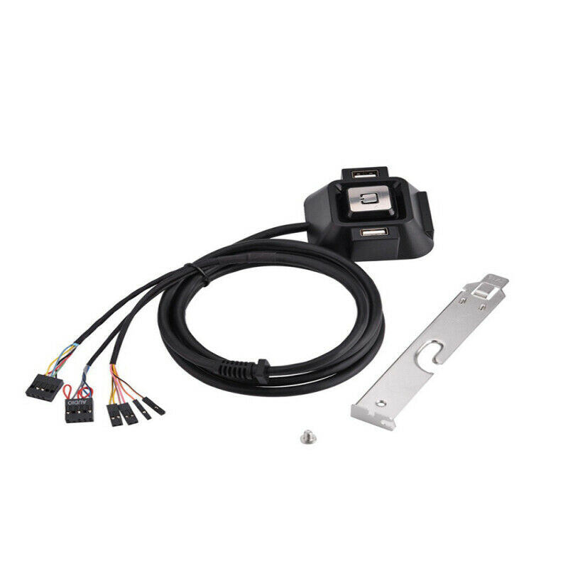 1.2 m PC Desktop Computer Case Power Supply on/off USB Reset HDD Button zxc