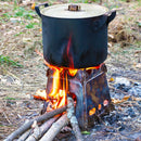 Portable Stainless Steel Wood Stove Outdoor Camp Picnic Foldable Burning Cooker