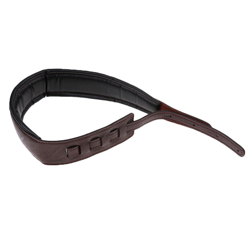 Adjustable Electric Guitar Bass Strap Belt for Electric Guitar Bass Brown