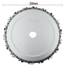 9 Inch Grinder Disc And Chain Fine Cut Chain Set For 235X25.4Mm Angle Grind