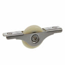 6PCS White Doors Window Single Nylon Sliding Roller Pulley Wheel 62mm Lengt K3K8