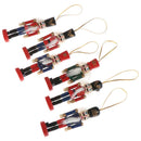 10cm Wooden Nutcracker Soldier Christmas Decoration Pendants Ornaments Toys Cy