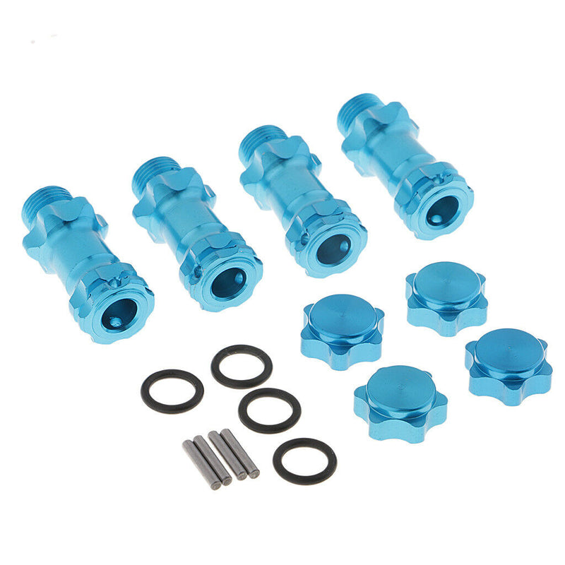 Wheel 17mm Hex Hub 30mm Extension Adapter Combiner for 1/8 HSP RC Car Blue